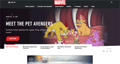 Desktop Screenshot of marvel.com