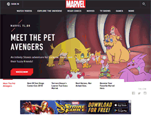 Tablet Screenshot of marvel.com
